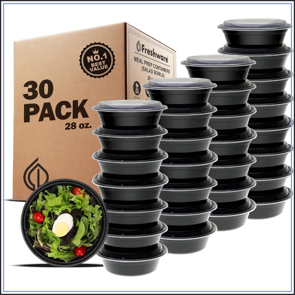 Meal Prep Containers - Контейнеры для еды с крышками, 30