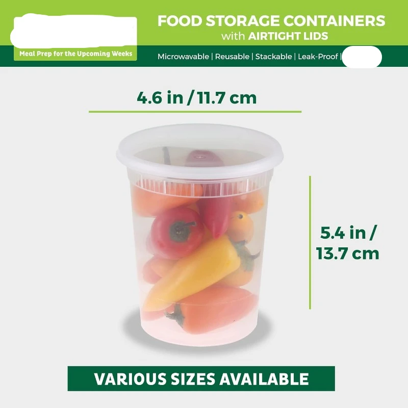 [24 комплекта] 8-32 унции плас – обзор и цена Meal Prep Containers