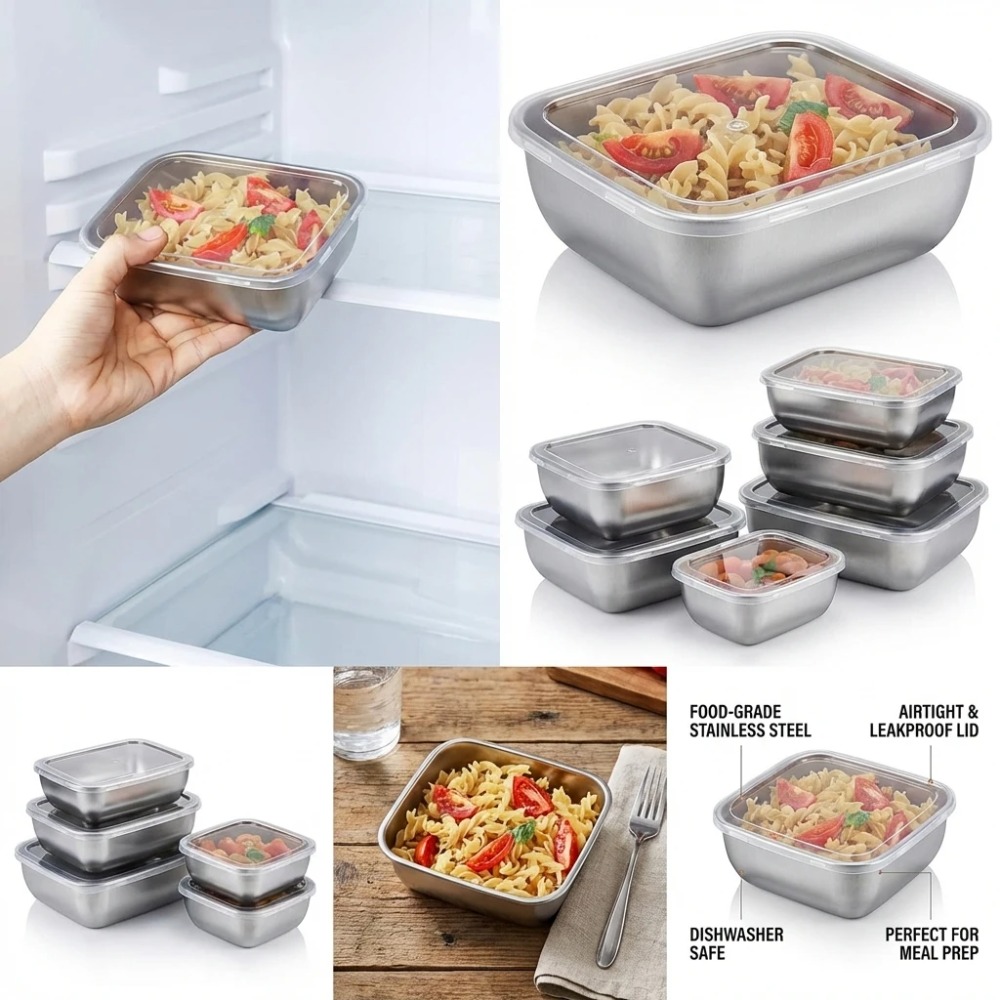 Набор из 6 герметичных контейн – обзор и цена Meal Prep Containers