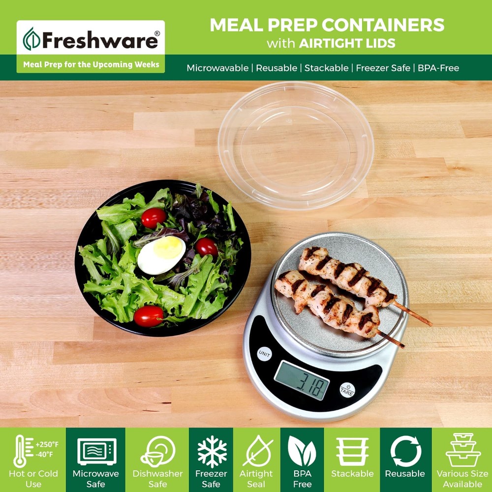 Контейнеры для еды с крышками, – обзор и цена Meal Prep Containers