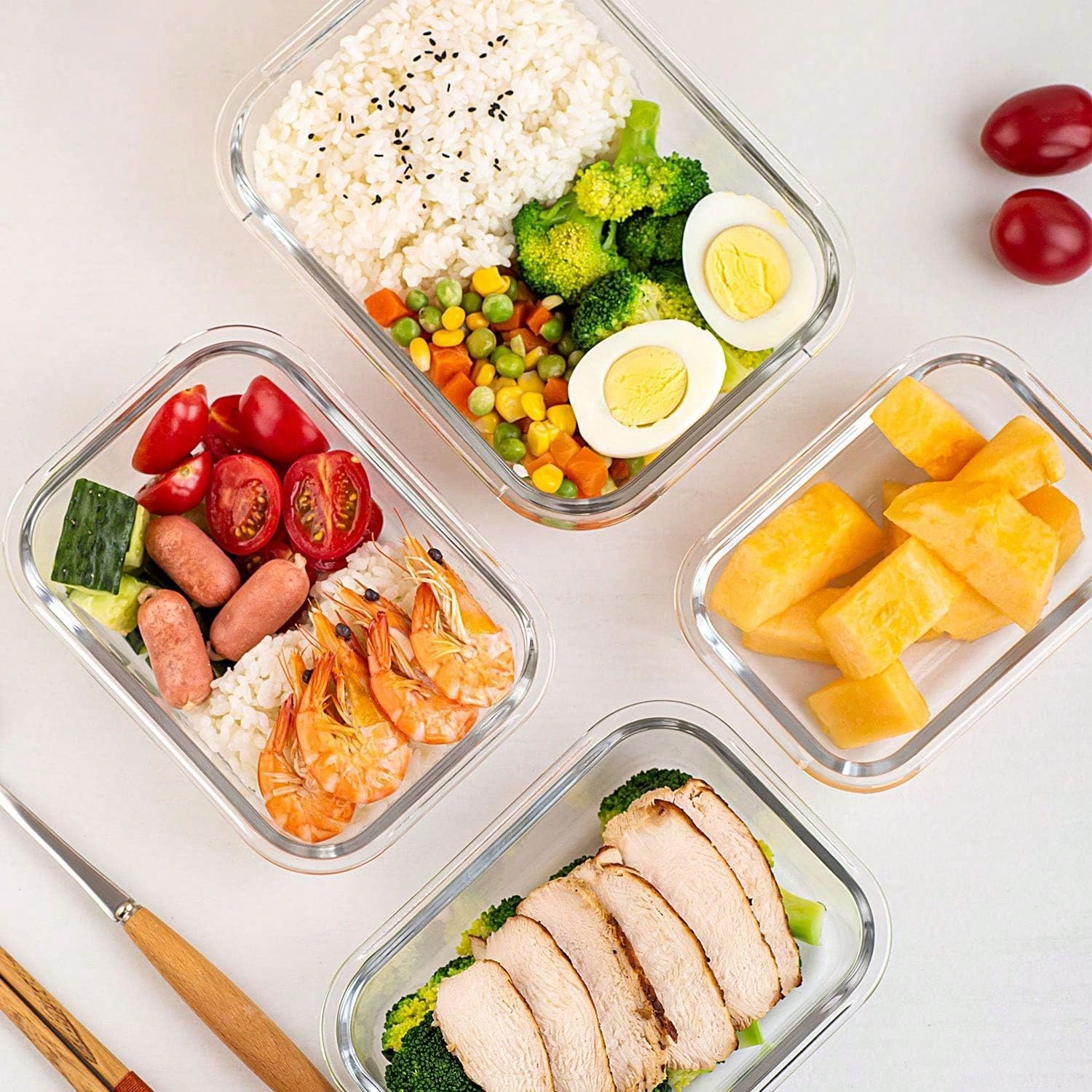 Набор из 10 стеклянных контейн – обзор и цена Meal Prep Containers