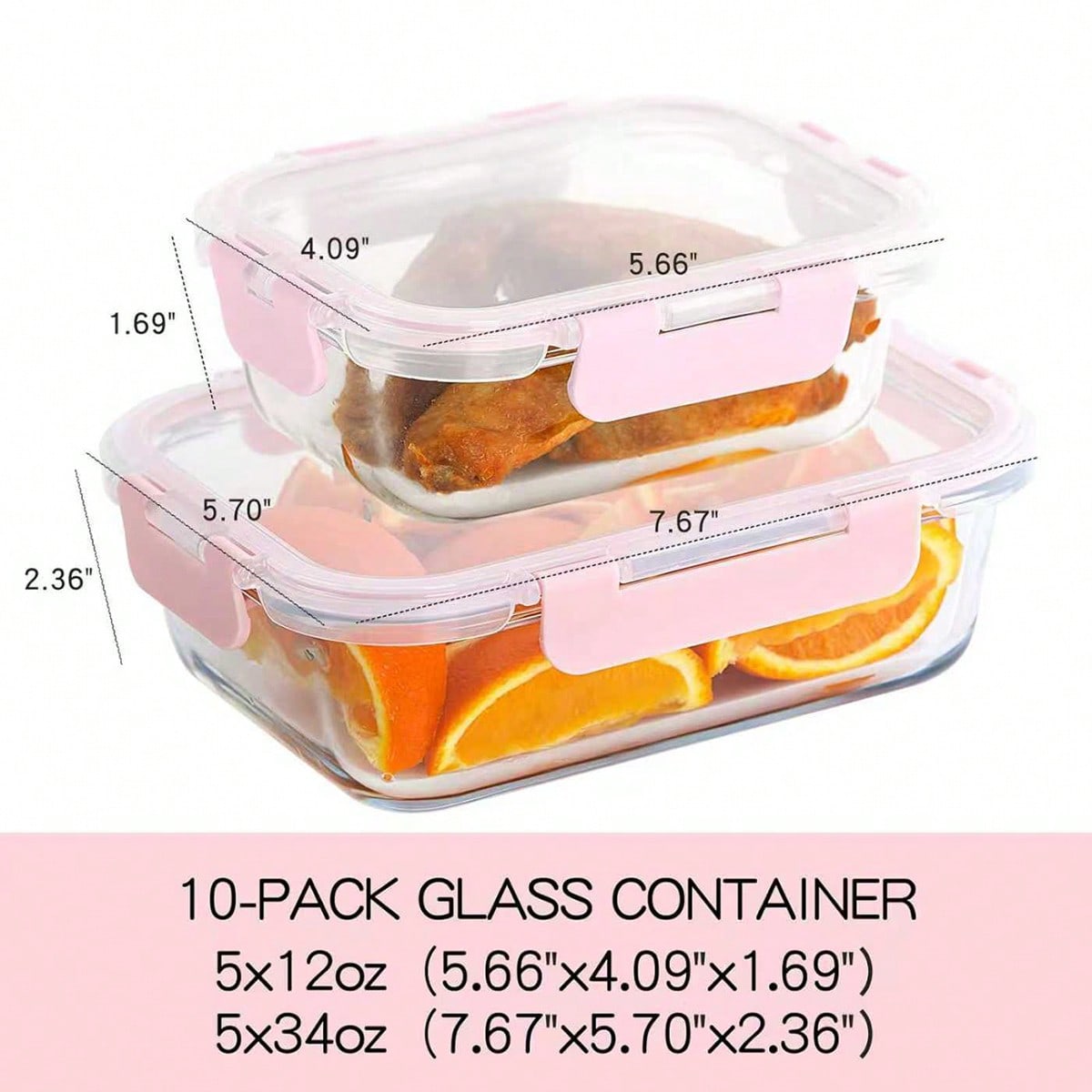 Набор из 10 стеклянных контейн – обзор и цена Meal Prep Containers