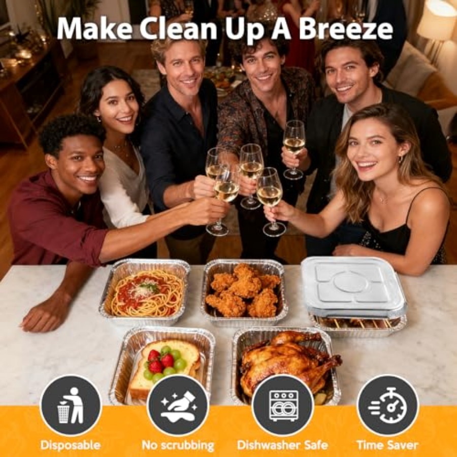 Одноразовые алюминиевые формы  – обзор и цена Meal Prep Containers
