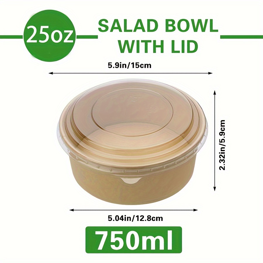 25 унций/750 мл, 25/50 упаково – обзор и цена Meal Prep Containers